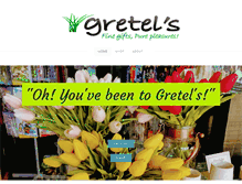 Tablet Screenshot of gretelsfinegifts.com